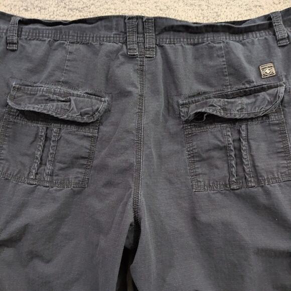 Southpole Shorts Men's 46 Y2K Style Cargo Loose Fit Urban Wear Faded Grunge Blue - Picture 9 of 10